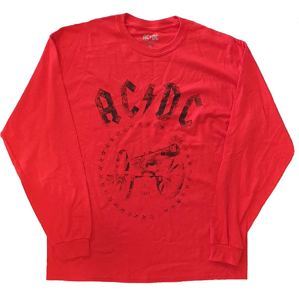 AC/DC Unisex Long Sleeved Tee: For Those About to Rock (XX-Large)