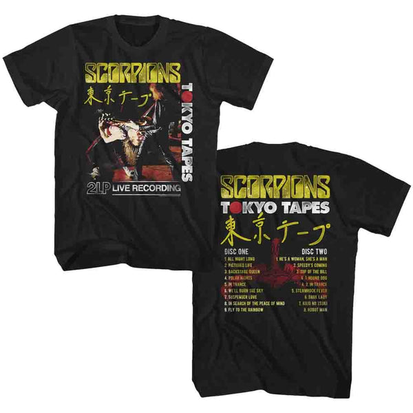 Scorpions Tokyo Tapes adult short sleeve t-shirt.