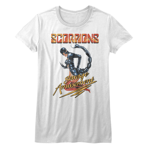 Scorpions Savage Amusement juniors short sleeve t-shirt. 