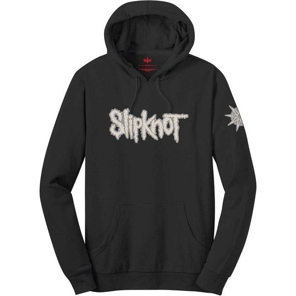 Slipknot Unisex Pullover Hoodie: Logo & Star (Applique Motifs) (XX-Large)