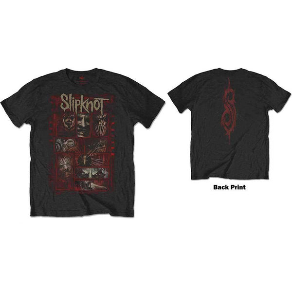 Slipknot Unisex Tee: Sketch Boxes (Back Print) (XX-Large)