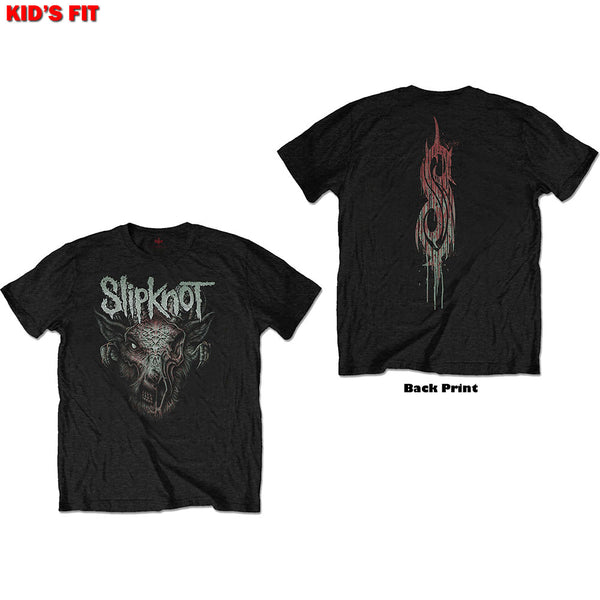 Slipknot Kids Tee: Infected Goat (Back Print) (9 - 10 Years)