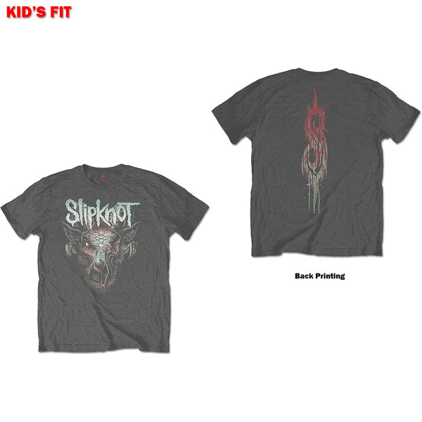 Slipknot Kids Tee: Infected Goat (Back Print) (13 - 14 Years)
