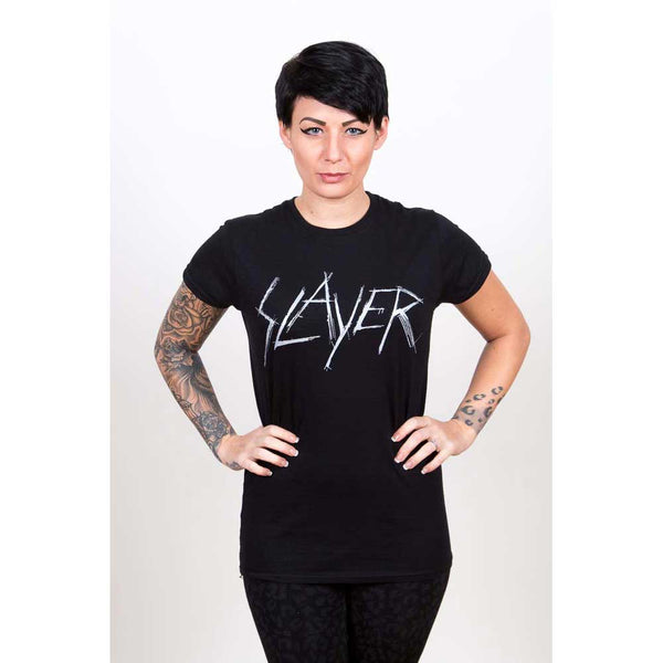 Slayer Ladies Tee: Scratchy Logo (XX-Large)