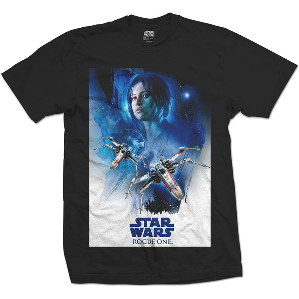 Star Wars Unisex Tee: Rogue One Jyn X-Wing 01 (XX-Large)