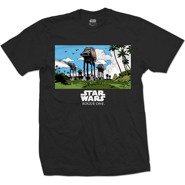 Star Wars Unisex Tee: Rogue One AT-AT March (XX-Large)