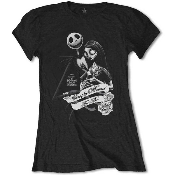 Disney Ladies Tee: The Nightmare Before Christmas Simply Meant To Be (XX-Large)