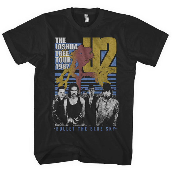 U2 Unisex Tee: Bullet The Blue Sky (XX-Large)