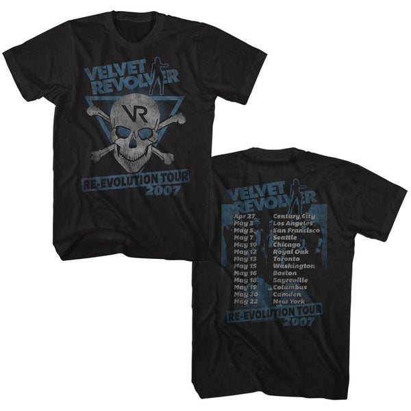 Officially licensed Velvet Revolver Re-Evolution Tour 07 t-shirt is available at Rocker Tee.