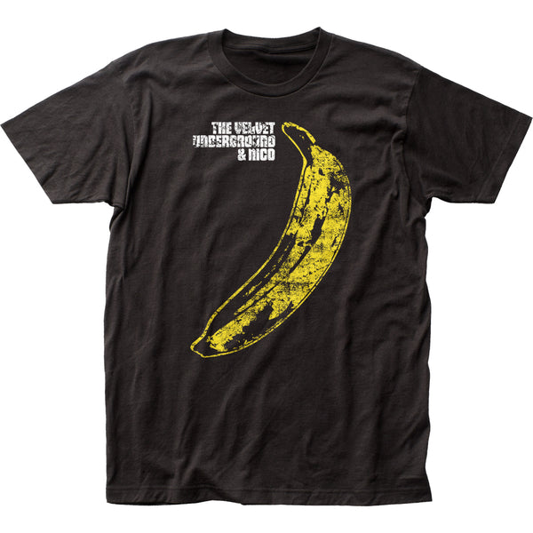 Velvet Underground Distressed Banana unisex fitted jersey t-shirt is available at Rocker Tee.