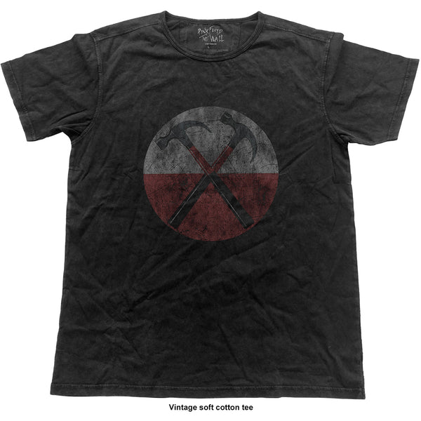 Pink Floyd Unisex Fashion Tee: The Wall Hammers (Vintage Finish) (XX-Large)
