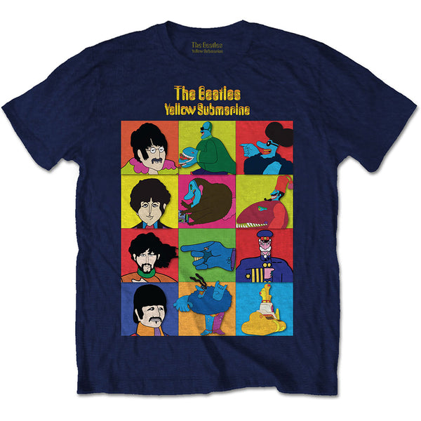 The Beatles Unisex Tee: Yellow Submarine Characters 