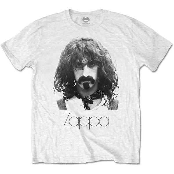Frank Zappa Unisex Tee: Thin Logo Portrait (XX-Large)