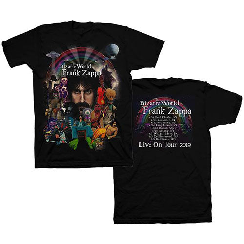 Frank Zappa Unisex Tee: Bizarre World Of… 2019 Tour (Back Print) (XX-Large)