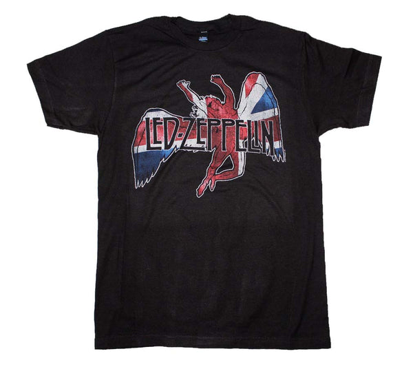 Led Zeppelin Union Jack Icarus T-Shirt is available at Rocker Tee 