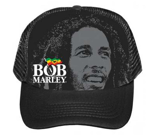 Bob Marley portrait hat is available at Rocker Tee Shirts.