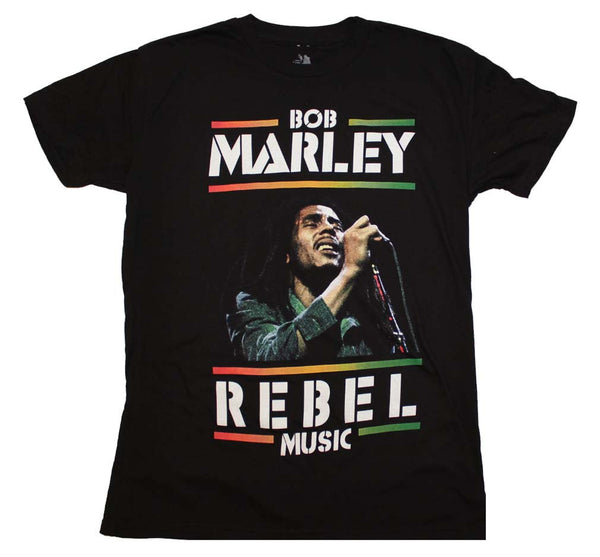 Bob Marley T-Shirt Featuring Rebel Music - RockerTeeShirts.com