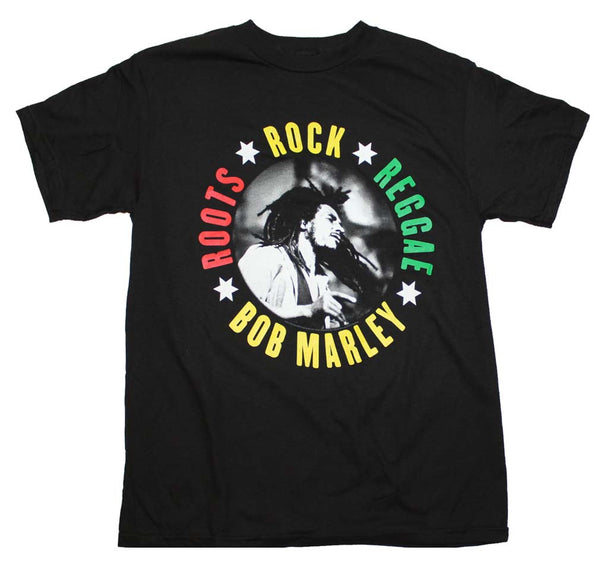 Roots Rock Reggae Bob Marley T-Shirt Great Music Memorabilia