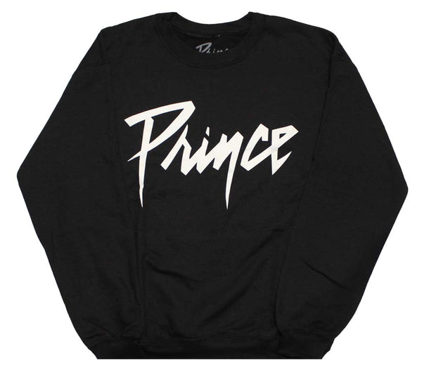 Prince White Logo Crewneck Fleece Sweatshirt
