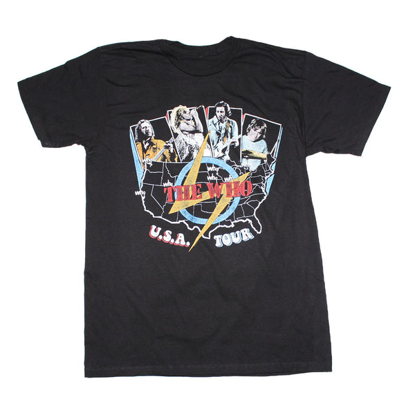 The Who USA Tour t-shirt is available at Rocker Tee