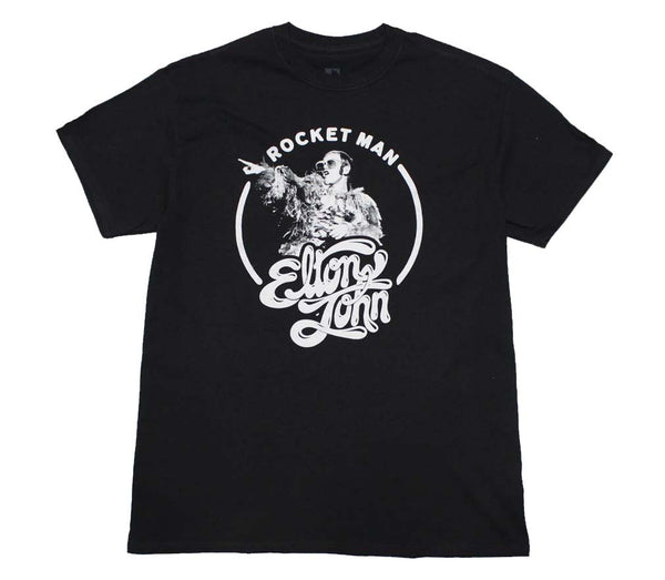 Elton John Rocket Man Circle T-Shirt