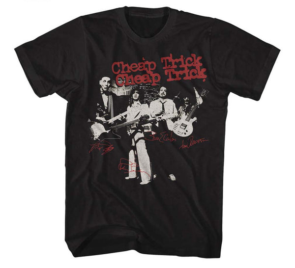 Cheap Trick Classic Lineup & Autographs T-Shirt is available at rockerteeshirts.com