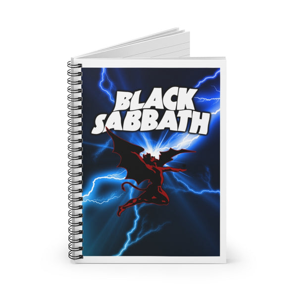Black Sabbath Lightning Strikes Spiral Notebook