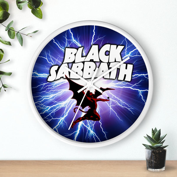 Black Sabbath Lighting Strikes Wall clock