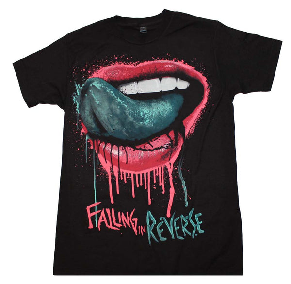 Falling in Reverse T-Shirt Featuring The Green Tongue and it's available at RockerTeeShirts.com