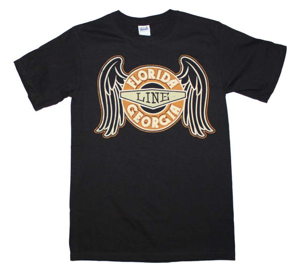Florida Georgia Line T-Shirt Featuring The Angel Wings Logo and it's available at RockerTeeShirts.com