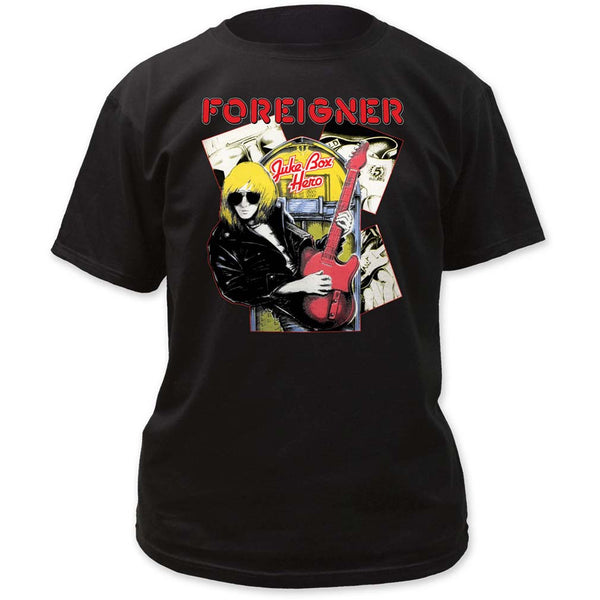 Foreigner T-Shirt Featuring Juke Box Hero and it's available at RockerTeeShirts.com