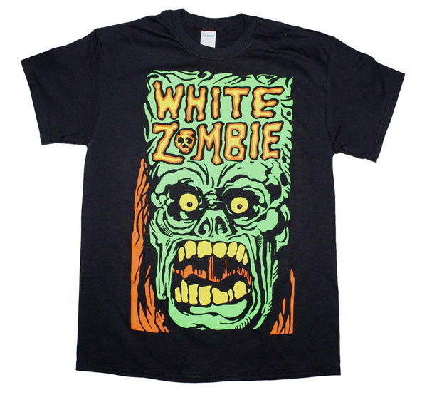 White Zombie Monster Yell T-Shirt is available at rockerteeshirts.com