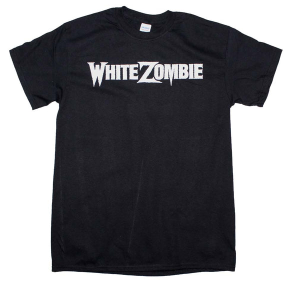 White Zombie Band Name Logo T-Shirt is available at rockerteeshirts.com