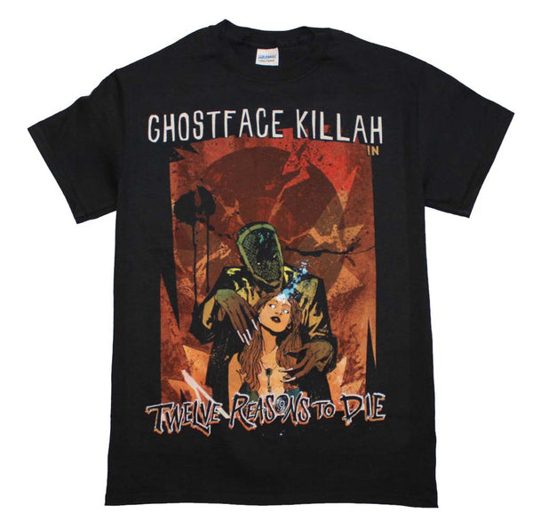 Ghost Face Killah T-Shirt Featuring Twelve Reasons to Die and it's available at RockerTeeShirts.com