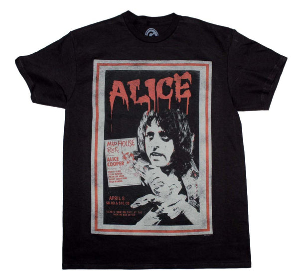Alice Cooper Vintage Poster T-Shirt is available at Rocker Tee.