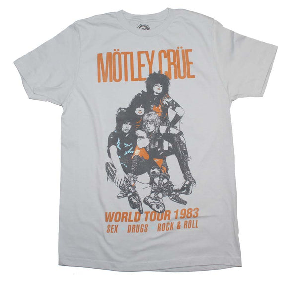 Motley Crue World Tour 1983 T-Shirt is available at Rocker Tee