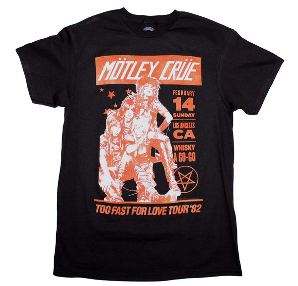 Motley Crue Whiskey A Go Go T-Shirt is available at Rocker Tee