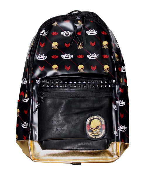 Five Finger Death Punch Backpack is available at rockerteeshirts.com