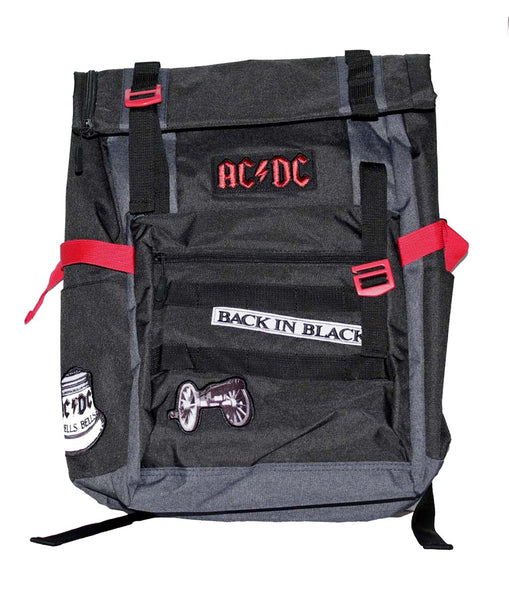 AC/DC Back in Black Roll-Top Backpack