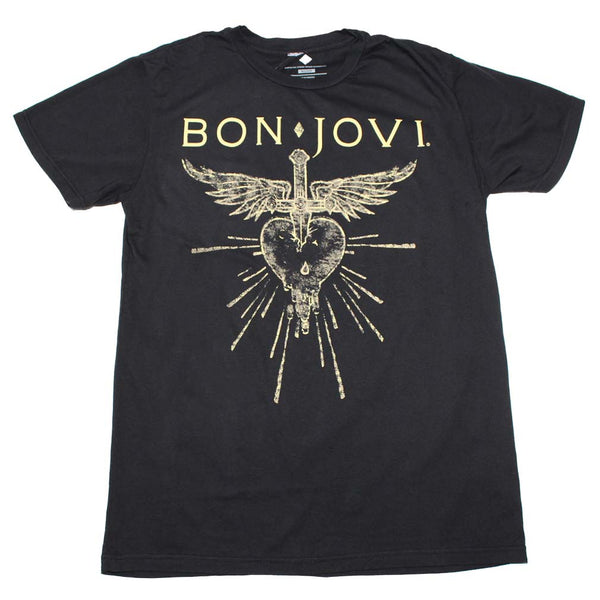 Bon Jovi Dagger Heart T-Shirt is available at Rocker Tee.
