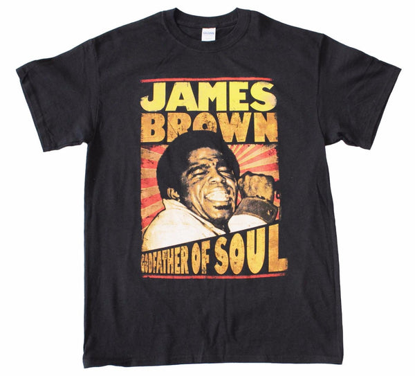 James Brown Godfather of Soul T-Shirt is available at Rocker Tee