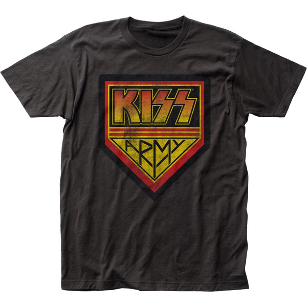 KISS Army patch t-shirt is available at Rocker Tee Shirts.