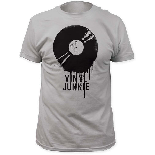 Impact Originals T-Shirt Featuring The Vinyl Junkie and it's available at RockerTeeShirts.com