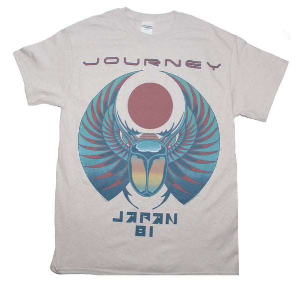 Journey Japan 1981 Tour t-shirt is available at Rocker Tee