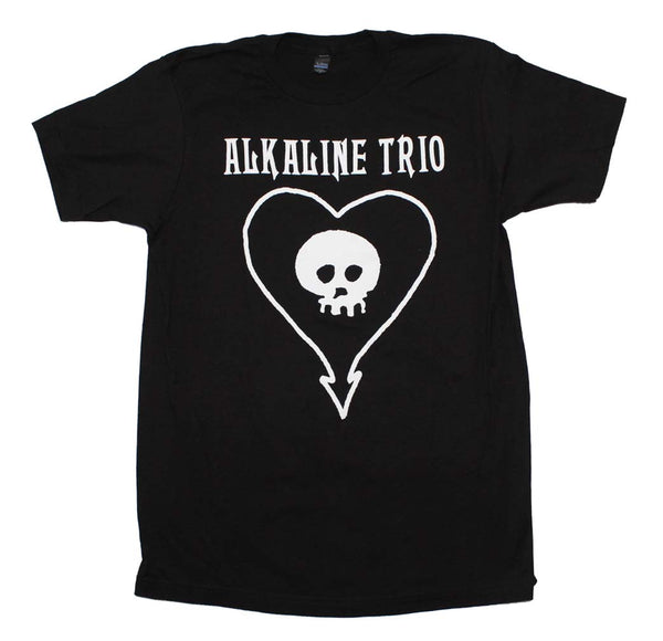 Alkaline Trio Classic Heartskull T-Shirt is available at Rocker Tee.