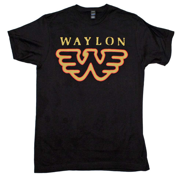 Waylon Jennings Flying W Logo T-Shirt is available at Rocker Tee
