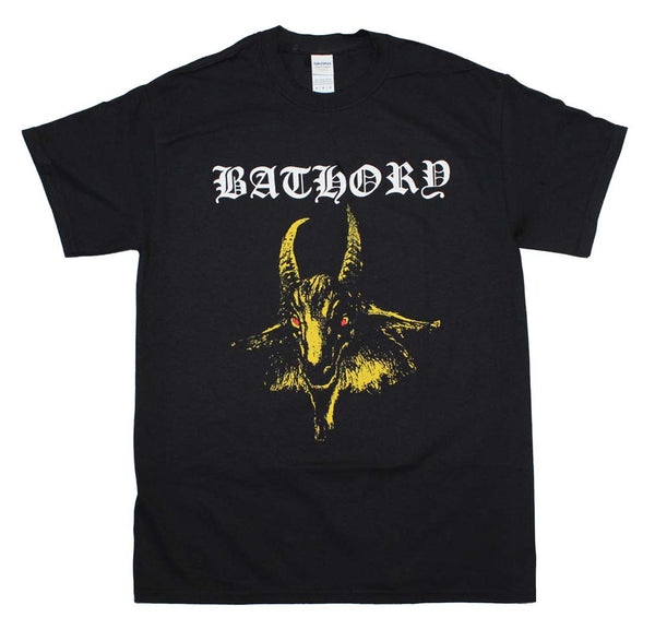 Bathory Yellow Goat T-Shirt is available at Rocker Tee.