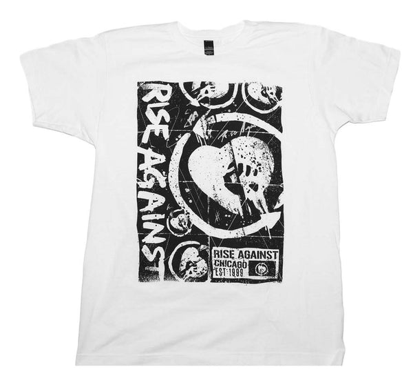 Rise Against Collage artwork t-shirt is available at Rocker Tee.