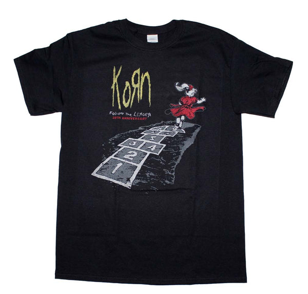Korn 20th Anniversary  Follow The Leader T-Shirt is available at Rocker Tee