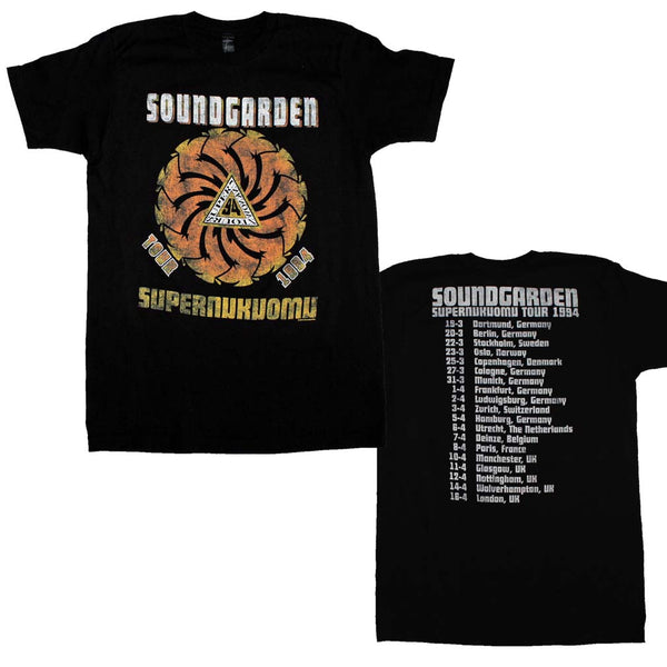 Soundgarden Superunknown Tour 94 Soft T-Shirt is available at Rocker Tee